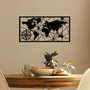 Wallity World Map Medium Metal Wall Decor